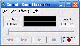Windows Sound Recorder
